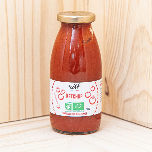 Découvrez notre ketchup, une explosion de saveurs naturelles en une seule bouteille. Savourez l'équilibre entre tomates et épices, une expérience gustative authentique pour accompagner vos plats. Pot de 260g