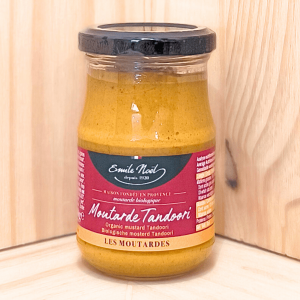 Savourez notre moutarde tandoori, un condiment authentique pour magnifier vos plats indiens avec une touche d'épices exotiques. Une exploration gustative unique à chaque bouchée. Pot de 200g