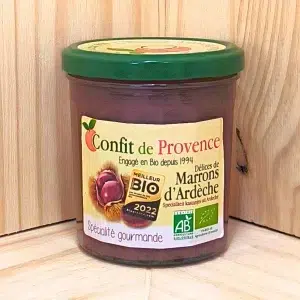 Succombez à notre confiture de marron, une recette raffinée offrant une texture douce et moins sucrée que la traditionnelle crème de marrons. Ce délice dévoile toute la saveur des marrons soigneusement sélectionnés et préparés pour garantir une qualité exceptionnelle. Idéale pour accompagner vos desserts, tartines ou crêpes, cette confiture marrons apporte une touche de douceur et d'élégance à chaque dégustation. Élaborée avec des ingrédients naturels, elle respecte les méthodes artisanales pour préserver l'authenticité et le goût unique des marrons. Chaque pot est un voyage gustatif qui rappelle les plaisirs simples de l'automne, parfait pour les amateurs de saveurs authentiques et délicates.