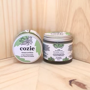 Découvrez notre masque visage purifiant à l'argile verte et à l'huile de noisette, conçu pour assainir et purifier tous les types de peaux. Enrichi en argile verte, ce masque absorbe les impuretés et l'excès de sébum tout en resserrant les pores et en atténuant les brillances. L'huile de noisette, ajoutée pour ses vertus hydratantes et régénérantes, équilibre le masque en apportant une hydratation douce et une sensation de confort. Ce masque est parfait pour un usage hebdomadaire, offrant un soin purifiant qui laisse votre peau nette, uniforme et lumineuse. Offrez à votre visage un moment de soin revitalisant avec ce masque efficace.